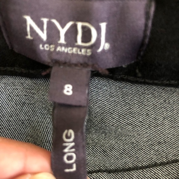 NYDJ Alina Legging Liftxtuck Black 8 Long - Picture 4 of 14